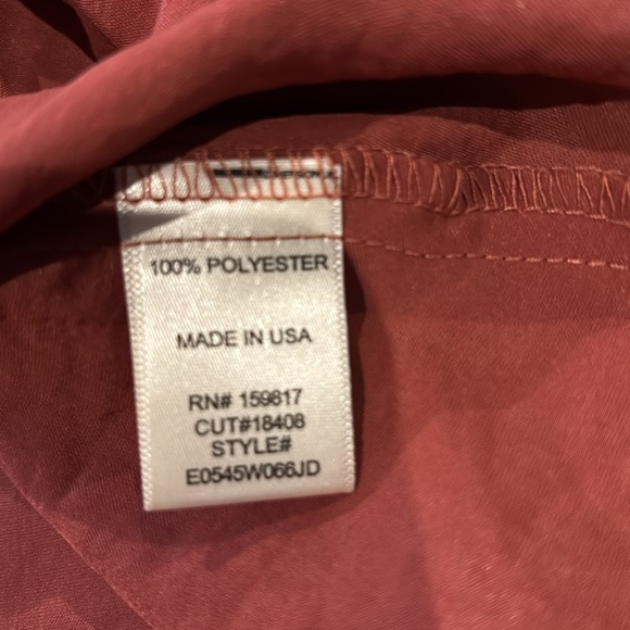 Altar’d State Midi Long Sleeve,elastic waist, crimson color,shimmer shine - Picture 9 of 11